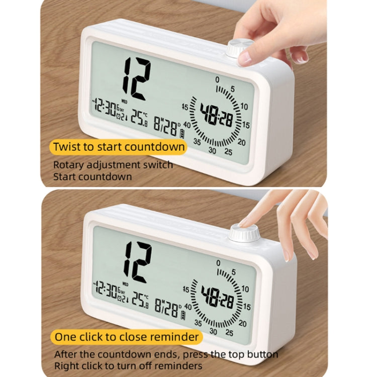 Visual Timer Alarm Clock Dual Display LCD Time Reminder(Pink) - Alarm Clocks by PMc TechLife | Online Shopping South Africa | PMc TechLife | Buy Now Pay Later Mobicred