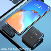 Wireless Lavalier Microphone One To One Live Recording Noise Canceling Mics, Interface: 8 Pin