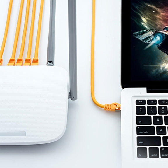 12m CAT6 Gigabit Ethernet Double Shielded Cable High Speed Broadband Cable