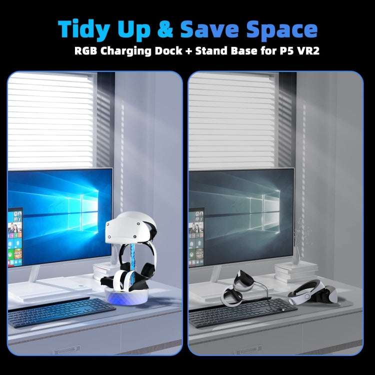 For PS VR2 iplay Colorful Charging Storage Rack Handle Magnetic Charging Base  HBP-505 - VR Accessories by iplay | Online Shopping South Africa | PMC Jewellery | Buy Now Pay Later Mobicred