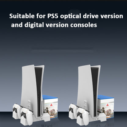 For PS5 iplay Dual-seat Charging and Cooling Base Bracket Storage Rack(Black) - free shipping - PMC Jewellery - Order now!