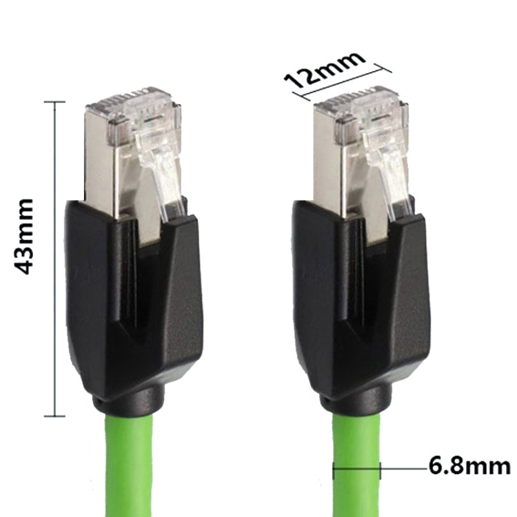 35m CAT6 Double Shielded Gigabit Industrial Cable Vibration-Resistant And Highly Flexible Drag Chain Cable