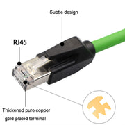40m CAT6 Double Shielded Gigabit Industrial Cable Vibration-Resistant And Highly Flexible Drag Chain Cable