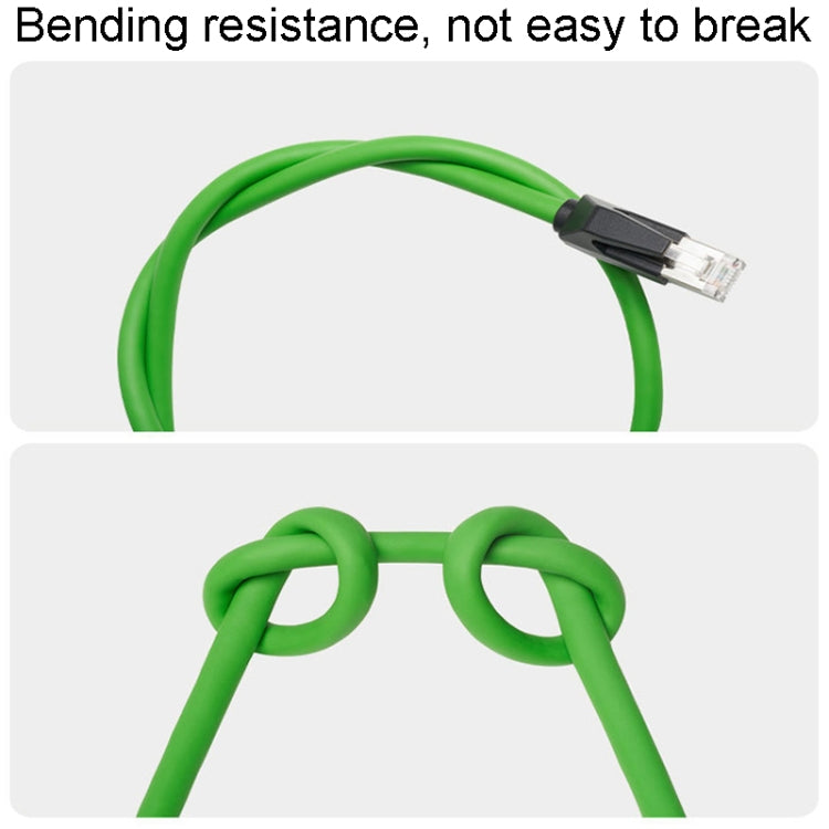 18m CAT6 Double Shielded Gigabit Industrial Cable Vibration-Resistant And Highly Flexible Drag Chain Cable