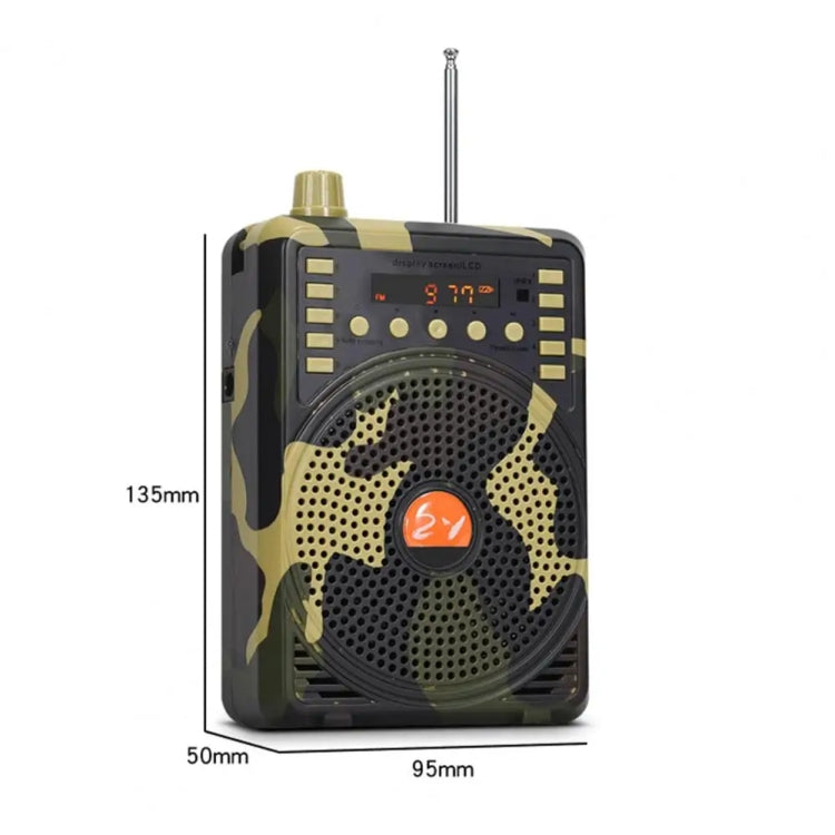 48W Wireless Bluetooth Voice Amplifier with Remote Control Supports USB/TF Card Playback UK Plug(Camouflage) - Midrange Speaker & Frequency Divider by PMC TechLife | Online Shopping South Africa | PMC TechLife | Buy Now Pay Later Mobicred