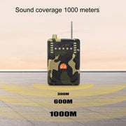 48W Wireless Bluetooth Voice Amplifier with Remote Control Supports USB/TF Card Playback US Plug(Camouflage)