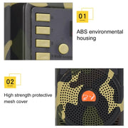 48W Wireless Bluetooth Voice Amplifier with Remote Control Supports USB/TF Card Playback AU Plug(Camouflage)