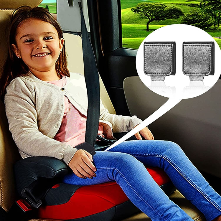 1pair Child and Adult Car Seat Belt Anti-strangle Adjuster(Black) - Seat Belts & Padding by PMC TechLife | Online Shopping South Africa | PMC TechLife | Buy Now Pay Later Mobicred