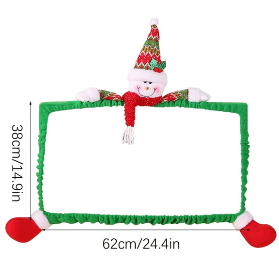 F-W231 Snowman Model 3D Cartoon Dust Protection Computer Sleeve Christmas Decoration Supplies