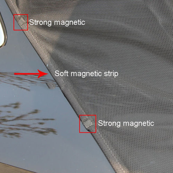 M 156 x 150cm Car Tailgate Anti-Mosquito And Insect Screens Trunk Magnetic Sunscreen Mosquito Net