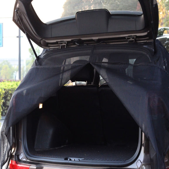 S 144 x 150cm Car Tailgate Anti-Mosquito And Insect Screens Trunk Magnetic Sunscreen Mosquito Net