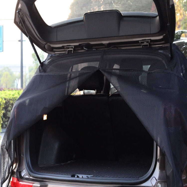 S 144 x 150cm Car Tailgate Anti-Mosquito And Insect Screens Trunk Magnetic Sunscreen Mosquito Net