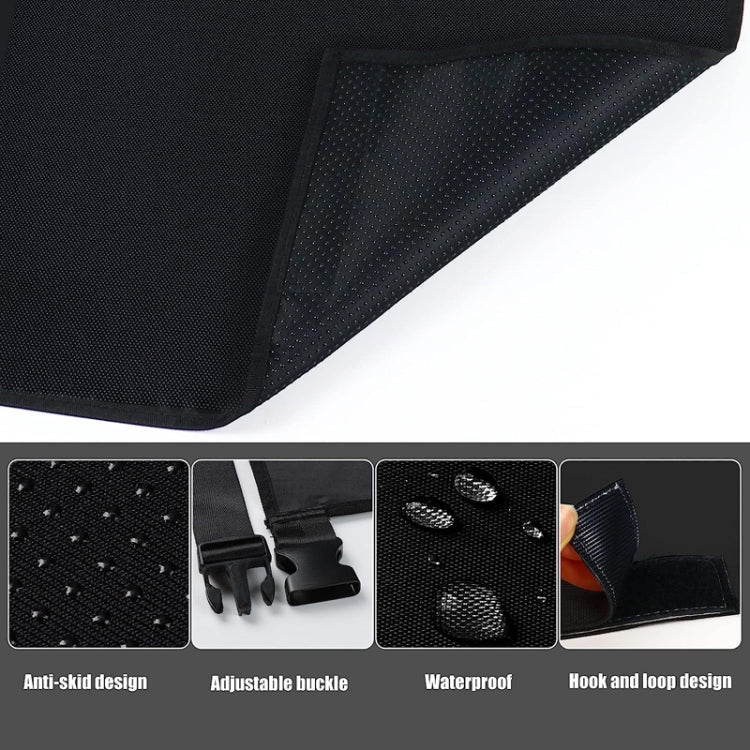 79 x 44cm Kids Airplane Seat Extender Portable Travel Seat Cushion(Black)