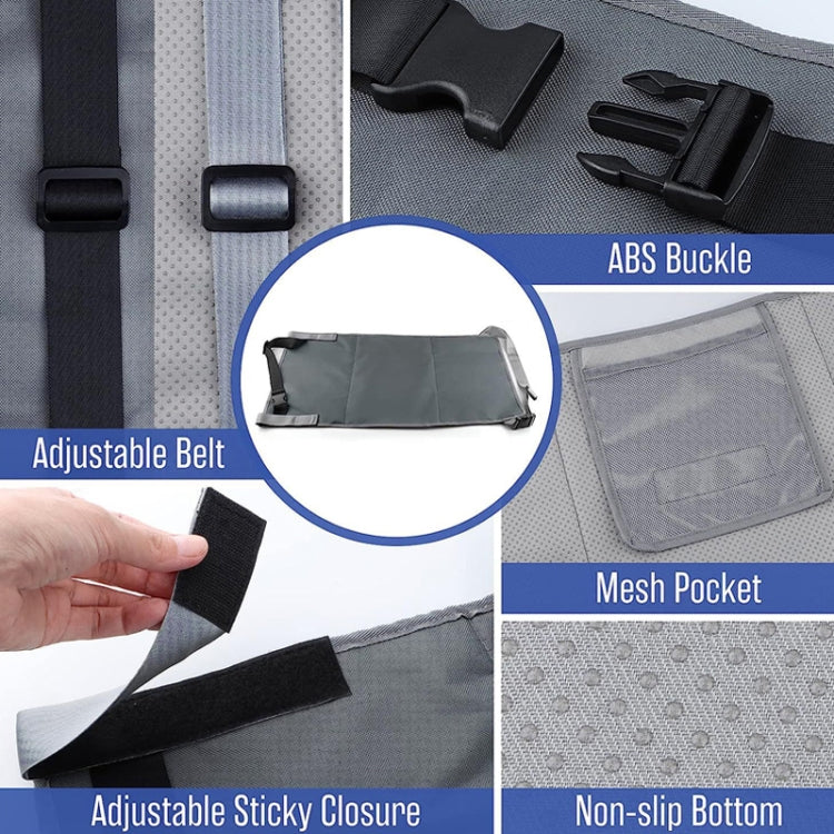 79 x 44cm Kids Airplane Seat Extender Portable Travel Seat Cushion(Blue)