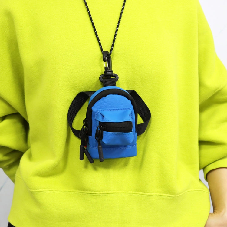 Mini Neck Coin Small Backpack Mens And Ladies Shoulder Crossbody Coin Hanging Bag(Black) - Wallets by PMC TechLife | Online Shopping South Africa | PMC TechLife