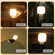 LED Mobile Phone Live Beauty Fill Light USB Charging Camera Pocket Light(White)