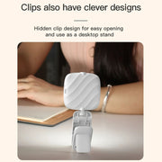 LED Mobile Phone Live Beauty Fill Light USB Charging Camera Pocket Light(White)