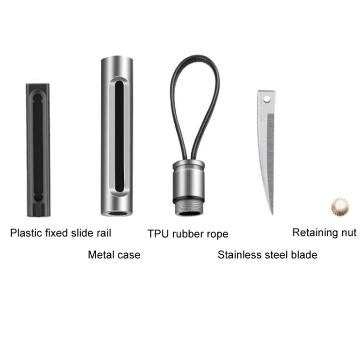 Mini Outdoor Portable Multi-functional Detachable Express Keychain, Color: Black - Key Rings by PMC TechLife | Online Shopping South Africa | PMC TechLife | Buy Now Pay Later Mobicred