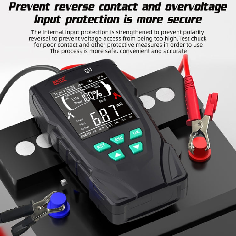 BSIDE Q11 Car Battery Detector 12V/24V Battery Life Capacity Internal Resistance Tester - free shipping - PMC TechLife - Order now!