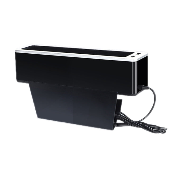 Car Seat Gap Storage Box with 2 USB Charging Port, Color: Co-pilot Silver - Stowing Tidying by PMC TechLife | Online Shopping South Africa | PMC TechLife | Buy Now Pay Later Mobicred