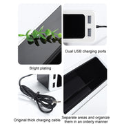 Car Seat Gap Storage Box with 2 USB Charging Port, Color: Co-pilot Red