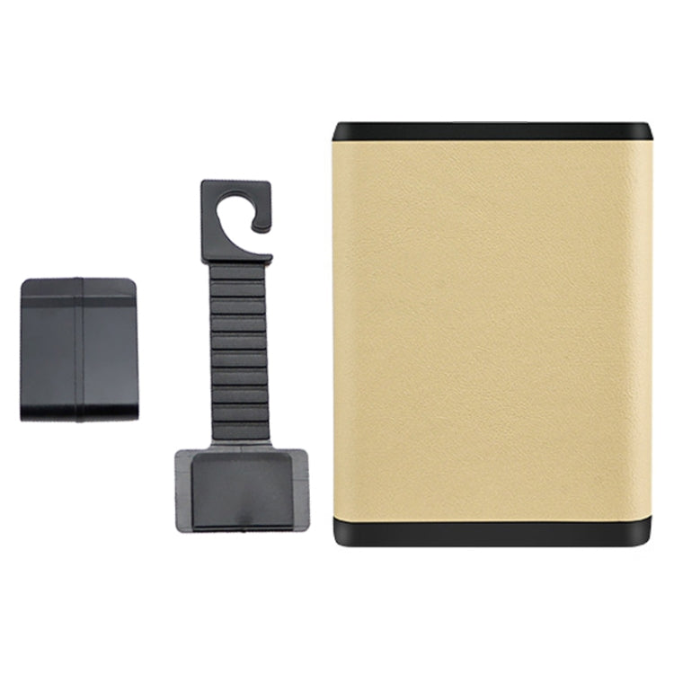 Multifunctional Car Dustbin Car Seatback Door Hanging Storage Box(Beige) - Stowing Tidying by PMC TechLife | Online Shopping South Africa | PMC TechLife | Buy Now Pay Later Mobicred