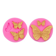 Butterfly Silicone Mold Fondant Chocolate Cake Decoration Mold Epoxy Brickearth Plaster Molds(NO.2 A685)