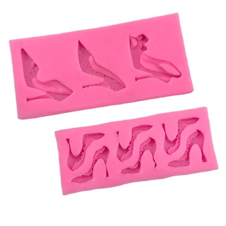 High Heels Sandals Silicone Mold 3D Chocolate Cake Glue Pendant Plaster Mold, Spec: Large - free shipping - PMC TechLife - Order now!