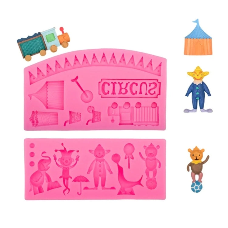 Circus Themed Clown Animal Silicone Mold Baking Cake Decoration Mold, Spec: A822 Gray - Food Molds by PMC TechLife | Online Shopping South Africa | PMC TechLife