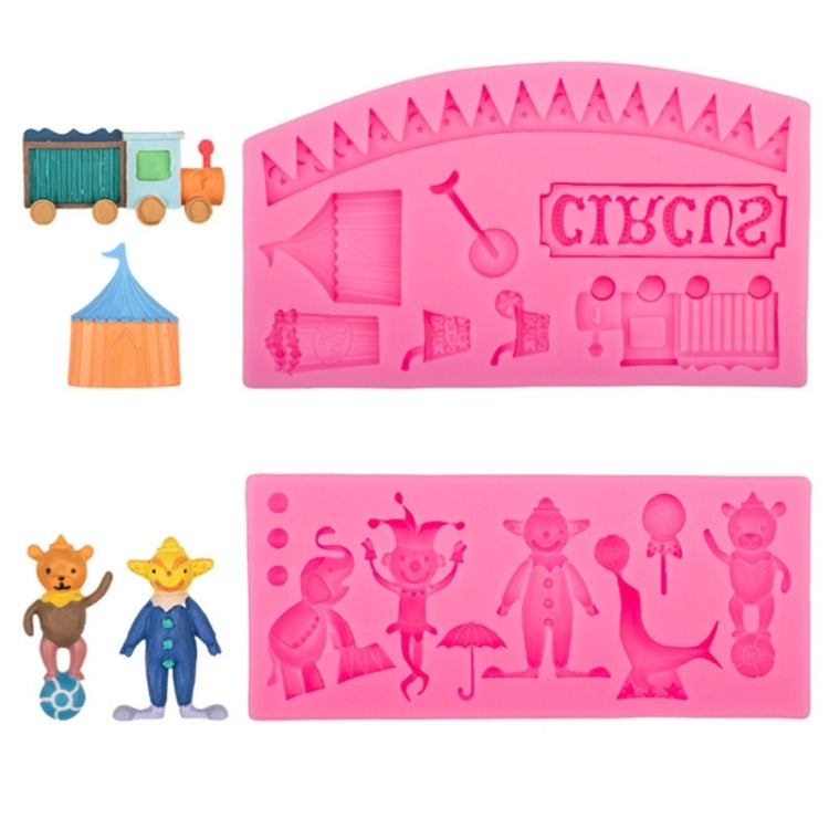 Circus Themed Clown Animal Silicone Mold Baking Cake Decoration Mold, Spec: A823 Gray - Food Molds by PMC TechLife | Online Shopping South Africa | PMC TechLife