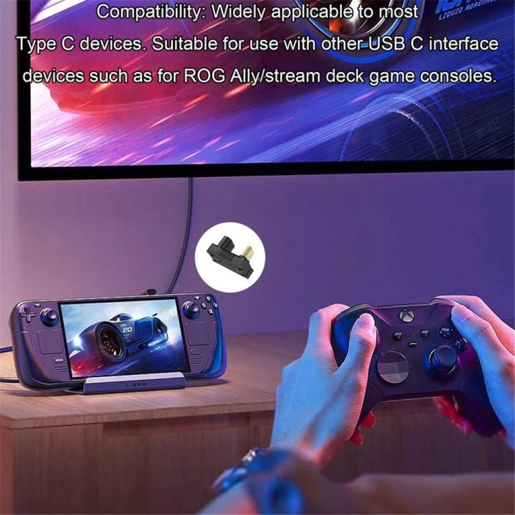 For ASUS ROG Ally /Switch 20Gbps Data Adapter 8K 60Hz 140W USB-C/Type-C Fast Charge Converter(U Shape 13.5mm) - Other Accessories by PMC TechLife | Online Shopping South Africa | PMC TechLife | Buy Now Pay Later Mobicred