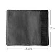 1pair Car Door Handle Decorative Anti-Scratch Cover Car Slippery Leather Inner Door Handle Protective Cover(Black)