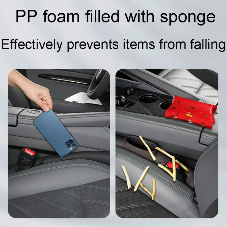 1pair Car Seat Storage Organizer Seat Anti Leakage Seam Fillers(Gray) - Seat Accessories by PMC TechLife | Online Shopping South Africa | PMC TechLife | Buy Now Pay Later Mobicred