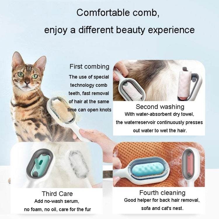 Pet Cats With Water Tank Hair Removal Comb Cleaning Hair Brush, Style: Long Hair (Blue) - Brushes by PMC TechLife | Online Shopping South Africa | PMC TechLife