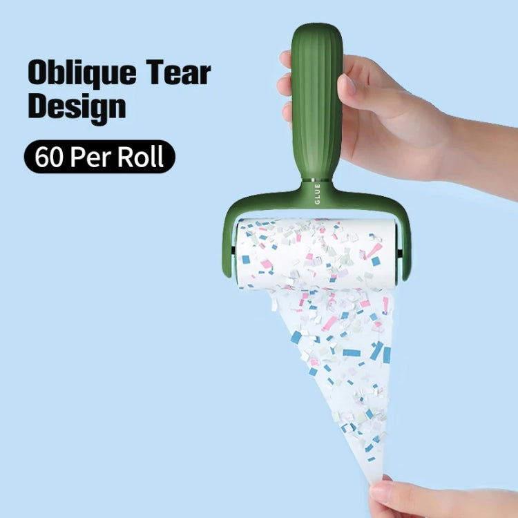 Pet Hair Adhesive Coat Remover Roller Brush(Luxurious Green)