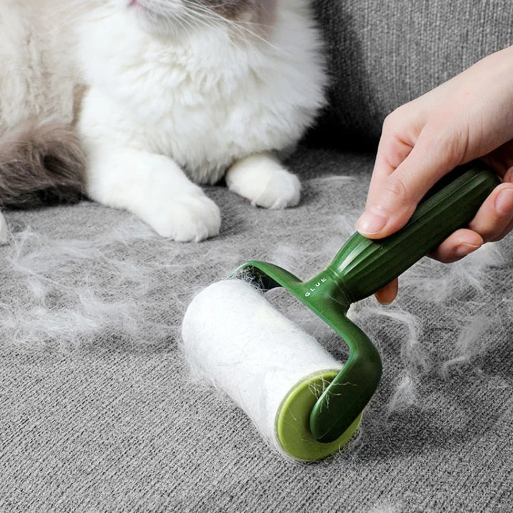 Pet Hair Adhesive Coat Remover Roller Brush(Luxurious Green)