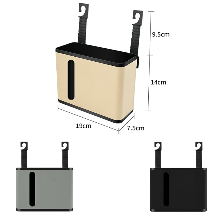 Car Seat Back Hanging Tissue Storage Box(Grey) - Stowing Tidying by PMC TechLife | Online Shopping South Africa | PMC TechLife | Buy Now Pay Later Mobicred