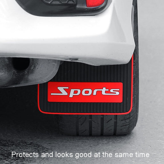 2pcs Car Tire Mud Flap Modification Plastic Anti-Splash Mud Flap, Style: Large Sports