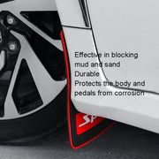 2pcs Car Tire Mud Flap Modification Plastic Anti-Splash Mud Flap, Style: Large Sports