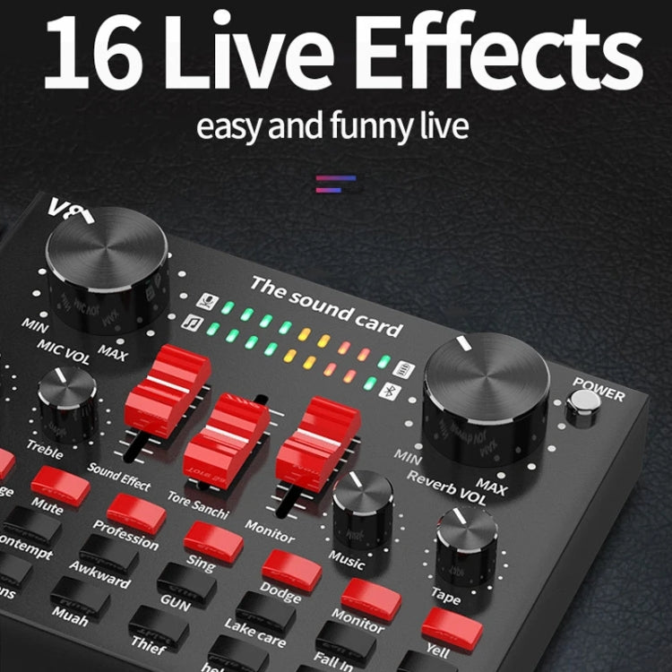 BM800+V8S Sound Card Set  Audio Condenser Mic Studio Singing Microphone - Microphone Audio Cable & Connector by PMC TechLife | Online Shopping South Africa | PMC TechLife | Buy Now Pay Later Mobicred