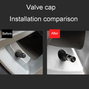 4pcs /Set Sport Anti-Theft Car Tire Valve Caps Universal Valve Cover With Wrench(Silver)