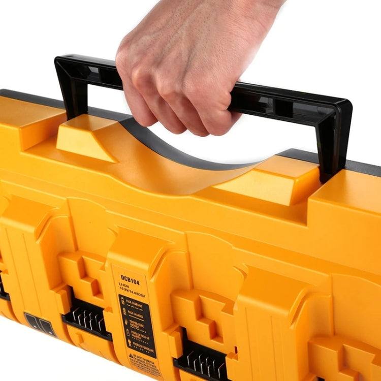 DCB104 Portable Fast Charger 12V-20V Electric Tool Lithium Battery Charger, For Dewalt DCB127 / DCB200 / DCB205 / DCB206, Plug: UK