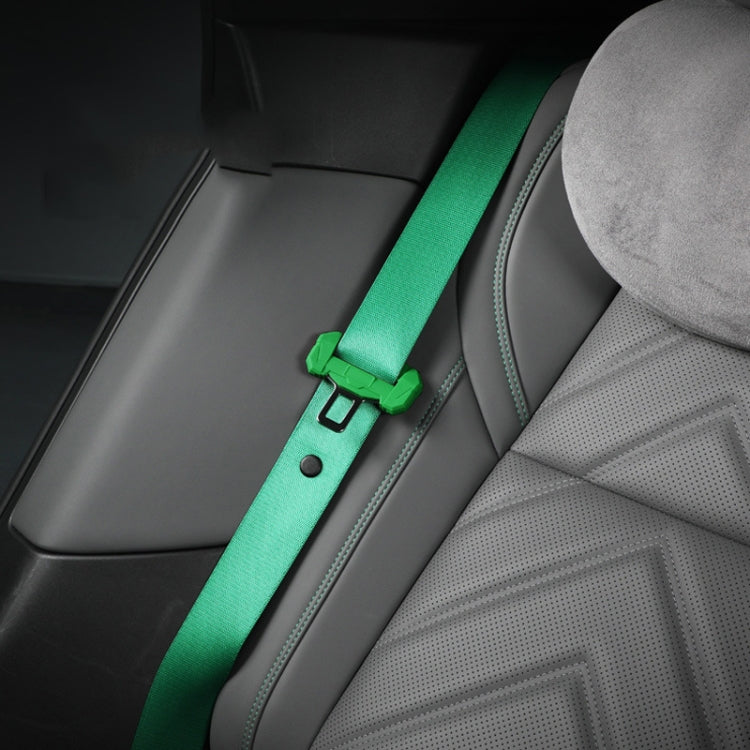 Large Car Seatbelt Buckle Protective Cover Anti Scratch Silicone Protector For Safety Belt Plugs(Black)