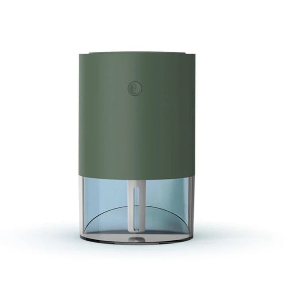 350ml Ultrasonic Air Humidifier Mini Angle Adjustment Car Air Purifier, Spec: USB Plug Green