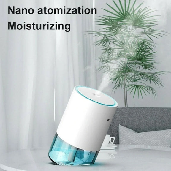 350ml Ultrasonic Air Humidifier Mini Angle Adjustment Car Air Purifier, Spec: USB Plug Pink
