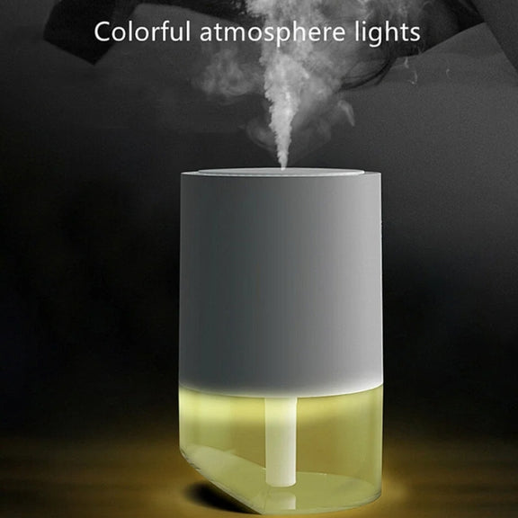 350ml Ultrasonic Air Humidifier Mini Angle Adjustment Car Air Purifier, Spec: USB Plug Pink