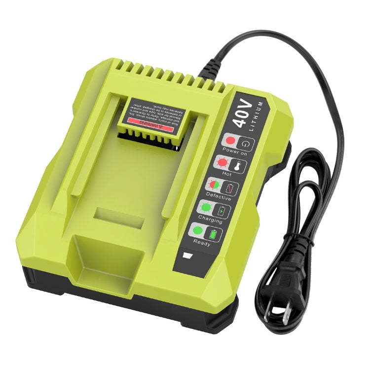 36-40V Tool Cutting Machine Battery Charger, For RYOBI PO401 / PO403 / PO400, Plug: EU - Lawn Mower, Saws & Accessories by PMC Jewellery | Online Shopping South Africa | PMC Jewellery | Buy Now Pay Later Mobicred