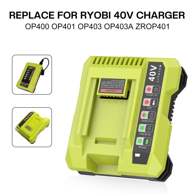 36-40V Tool Cutting Machine Battery Charger, For RYOBI PO401 / PO403 / PO400, Plug: UK - Lawn Mower, Saws & Accessories by PMc TechLife | Online Shopping South Africa | PMc TechLife | Buy Now Pay Later Mobicred
