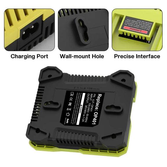 36-40V Tool Cutting Machine Battery Charger, For RYOBI PO401 / PO403 / PO400, Plug: AU