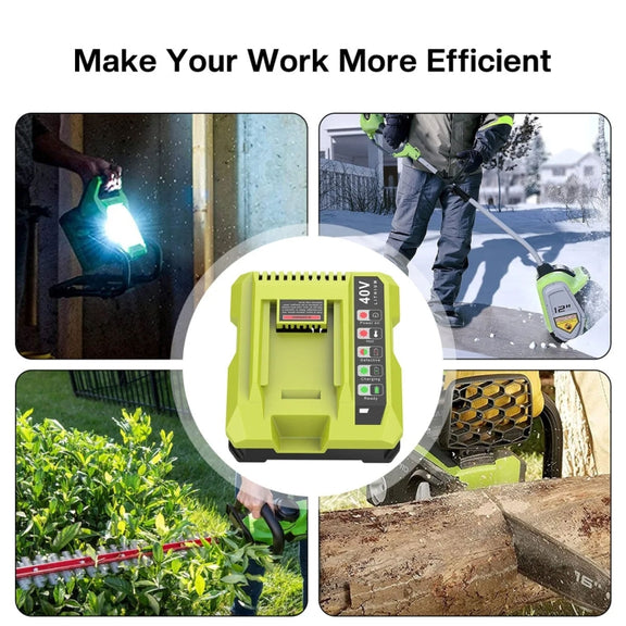 36-40V Tool Cutting Machine Battery Charger, For RYOBI PO401 / PO403 / PO400, Plug: EU